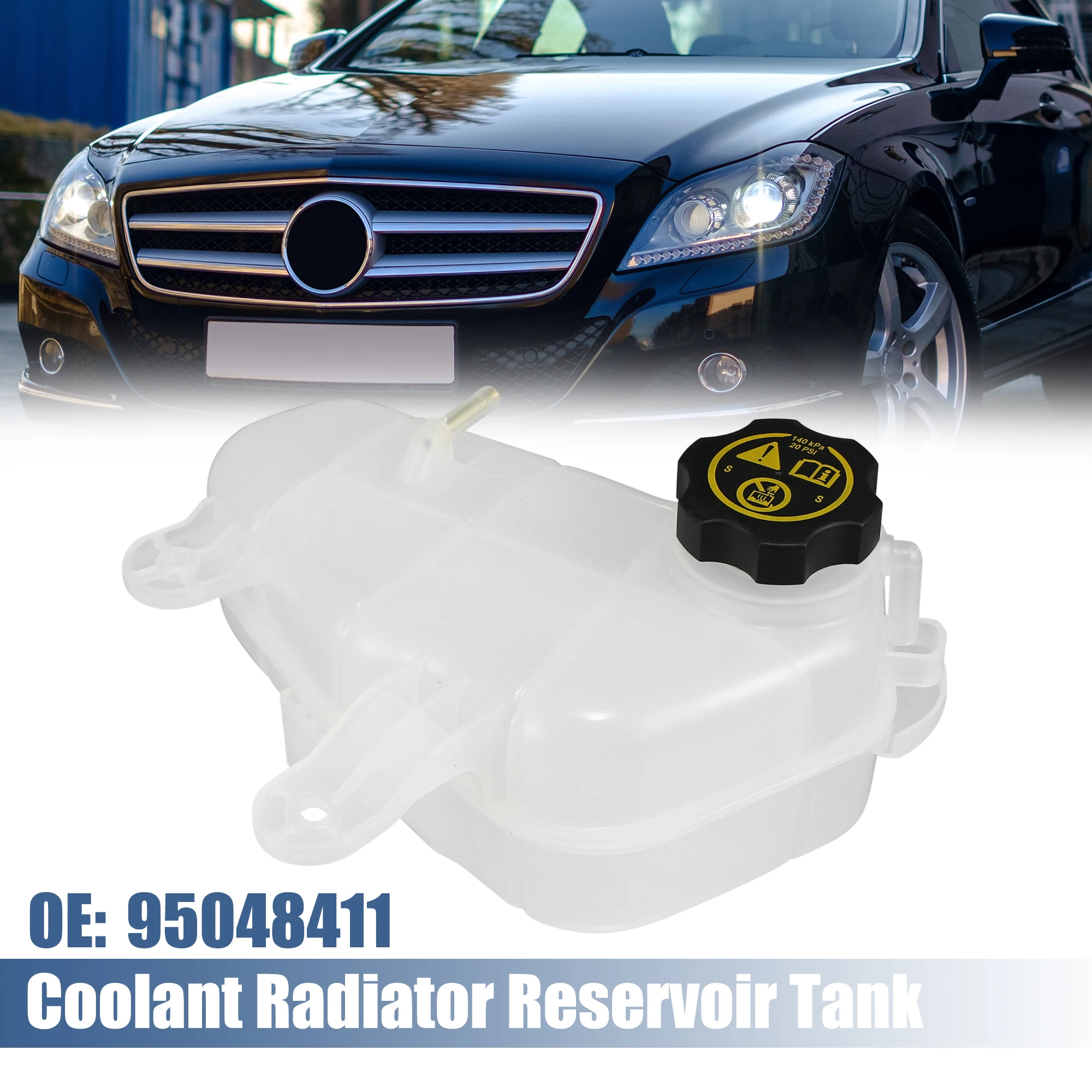 UXCELL Coolant Radiator Reservoir Tank 95048411 with Cap for Chevrolet Sonic LS, LT, LTZ 1.4L L4 - Gas, 1.8L L4 - Flex 2012
UXCELL Coolant Radiator Reservoir Tank 95048411 with Cap for Chevrolet Sonic LS, LT, LTZ 1.4L L4 - Gas, 1.8L L4 - Flex 2012