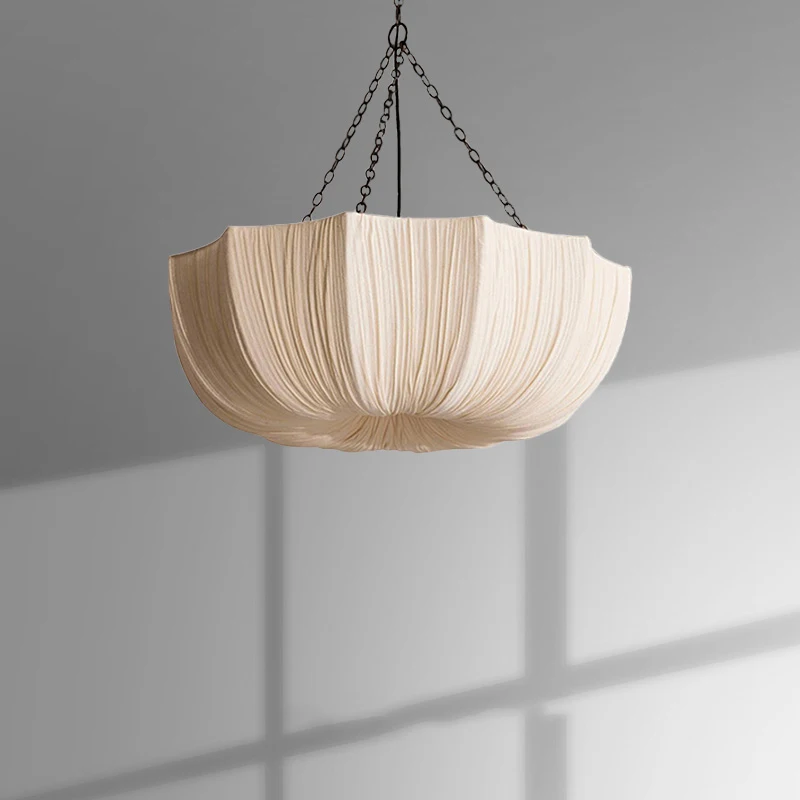 Nordic Minimalist Wabi Sabi Fabric Chandelier Living Dining Room Bedroom Pendant Lamp Lustre RestaurantBar Hanging Light Fixture
Nordic Minimalist Wabi Sabi Fabric Chandelier Living Dining Room Bedroom Pendant Lamp Lustre RestaurantBar Hanging Light Fixture