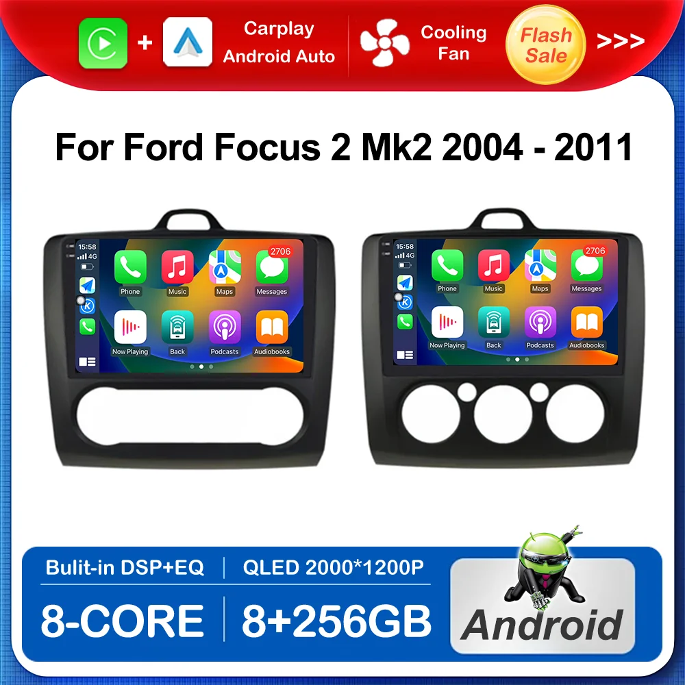 Car Video Audio HD Multimedia DSP Stereo 9 '' for Ford Focus 2 Mk2 2004 - 2011 GPS Navigation Android OS WiFi BT 4G Auto Tools
Car Video Audio HD Multimedia DSP Stereo 9 '' for Ford Focus 2 Mk2 2004 - 2011 GPS Navigation Android OS WiFi BT 4G Auto Tools