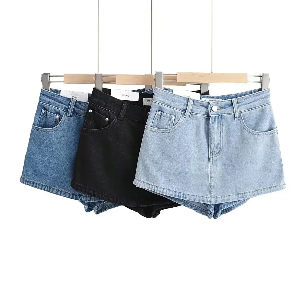 Denim Short Skirt for Women Sexy Slim Solid High Wiast Wrap Hip Mini Skirts 2024 Summer Femme Pockets Basics Jean A Line Casual
Denim Short Skirt for Women Sexy Slim Solid High Wiast Wrap Hip Mini Skirts 2024 Summer Femme Pockets Basics Jean A Line Casual