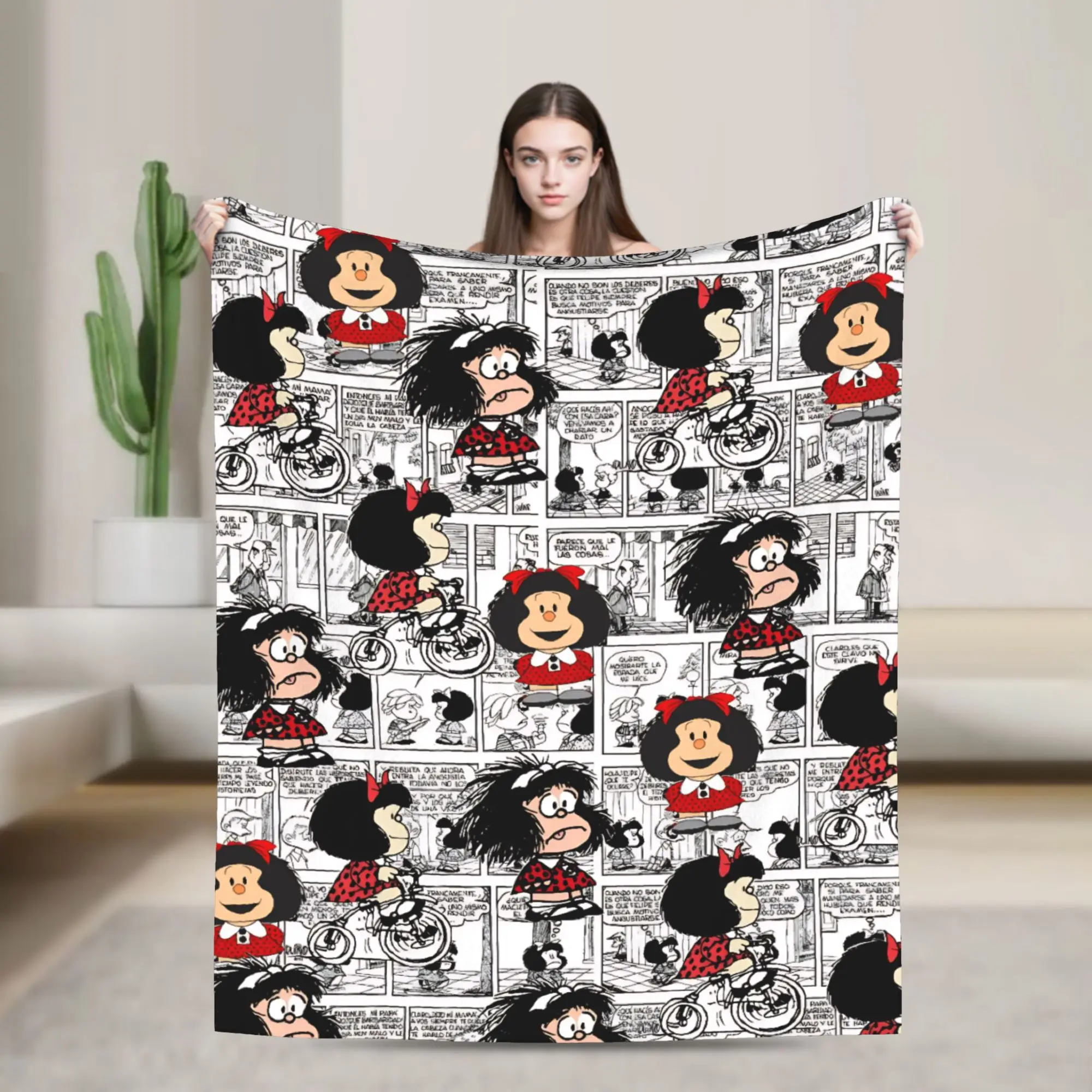 Mafaldas Cartoon Blanket Quality Warm Soft Throw Blanket Winter Travel Office Living Room Print Bedspread
Mafaldas Cartoon Blanket Quality Warm Soft Throw Blanket Winter Travel Office Living Room Print Bedspread