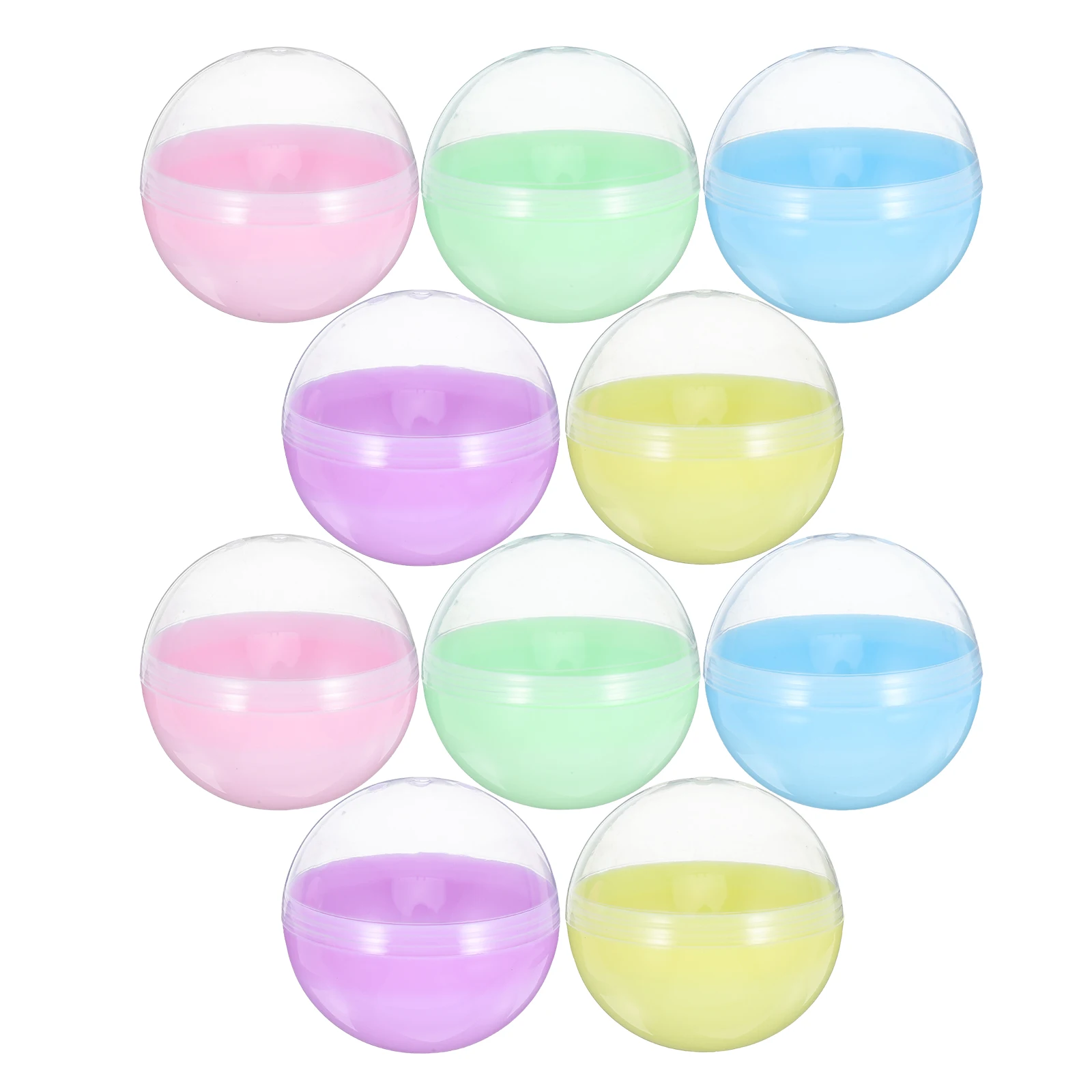 50 Pcs Macaron Color Shell Small Plastic Balls Prize Capsules Clear Empty Gumball Machine
50 Pcs Macaron Color Shell Small Plastic Balls Prize Capsules Clear Empty Gumball Machine
