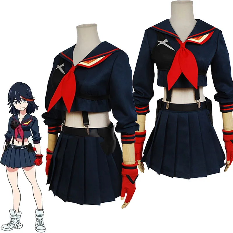 Anime Kill La Kill Matoi Ryuuko Cosplay Costume Japanese JK School Uniform Sailor Outfit Halloween Party Role Play Uniform Girls
Anime Kill La Kill Matoi Ryuuko Cosplay Costume Japanese JK School Uniform Sailor Outfit Halloween Party Role Play Uniform Girls
