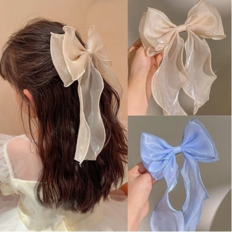 New Arrival Tulle Ribbon Large Bow Spring Clip – Elegant Glitter Mesh Hair Accessory for Sweet Girly Styles
New Arrival Tulle Ribbon Large Bow Spring Clip – Elegant Glitter Mesh Hair Accessory for Sweet Girly Styles