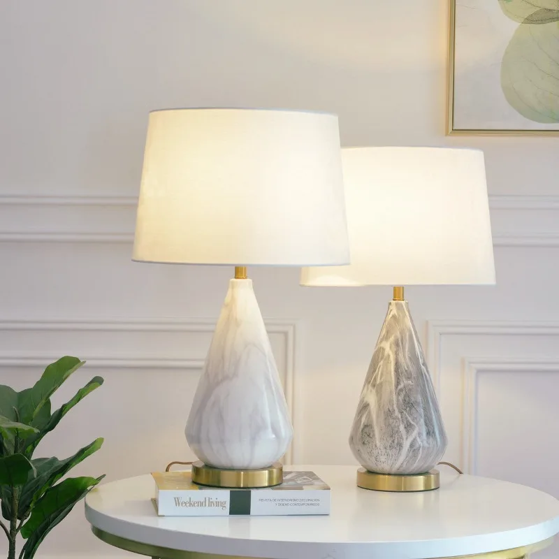 Modern Minimalist Marble Ceramic Table Lamp LED Living Room Bedroom Study Restaurant Hotel Creative Luxury Decorative Desk Light
Modern Minimalist Marble Ceramic Table Lamp LED Living Room Bedroom Study Restaurant Hotel Creative Luxury Decorative Desk Light