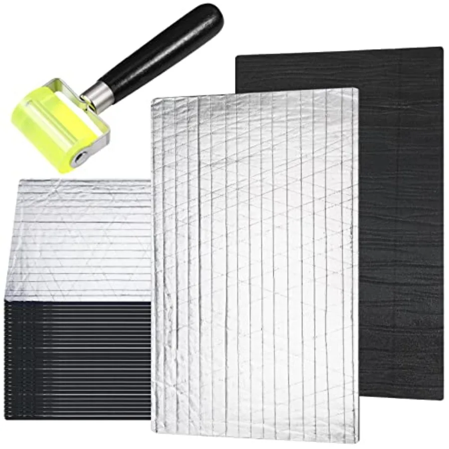 Pcs 196 Mil Car Sound Deadening Mat Sound Deadener Automotive Audio Noise Insulation Dampening Insulation Mat with Rubber Rolle
Pcs 196 Mil Car Sound Deadening Mat Sound Deadener Automotive Audio Noise Insulation Dampening Insulation Mat with Rubber Rolle