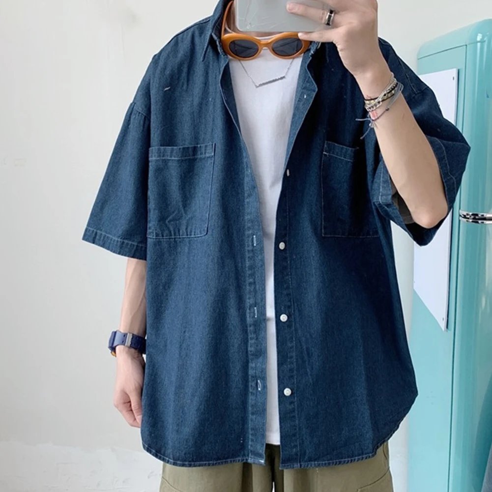 L XL Mens Short Sleeved Shirt Comfortable Summer Shirts Solid Color Shirt All Seasons Wear Brand New Condition
L XL Mens Short Sleeved Shirt Comfortable Summer Shirts Solid Color Shirt All Seasons Wear Brand New Condition