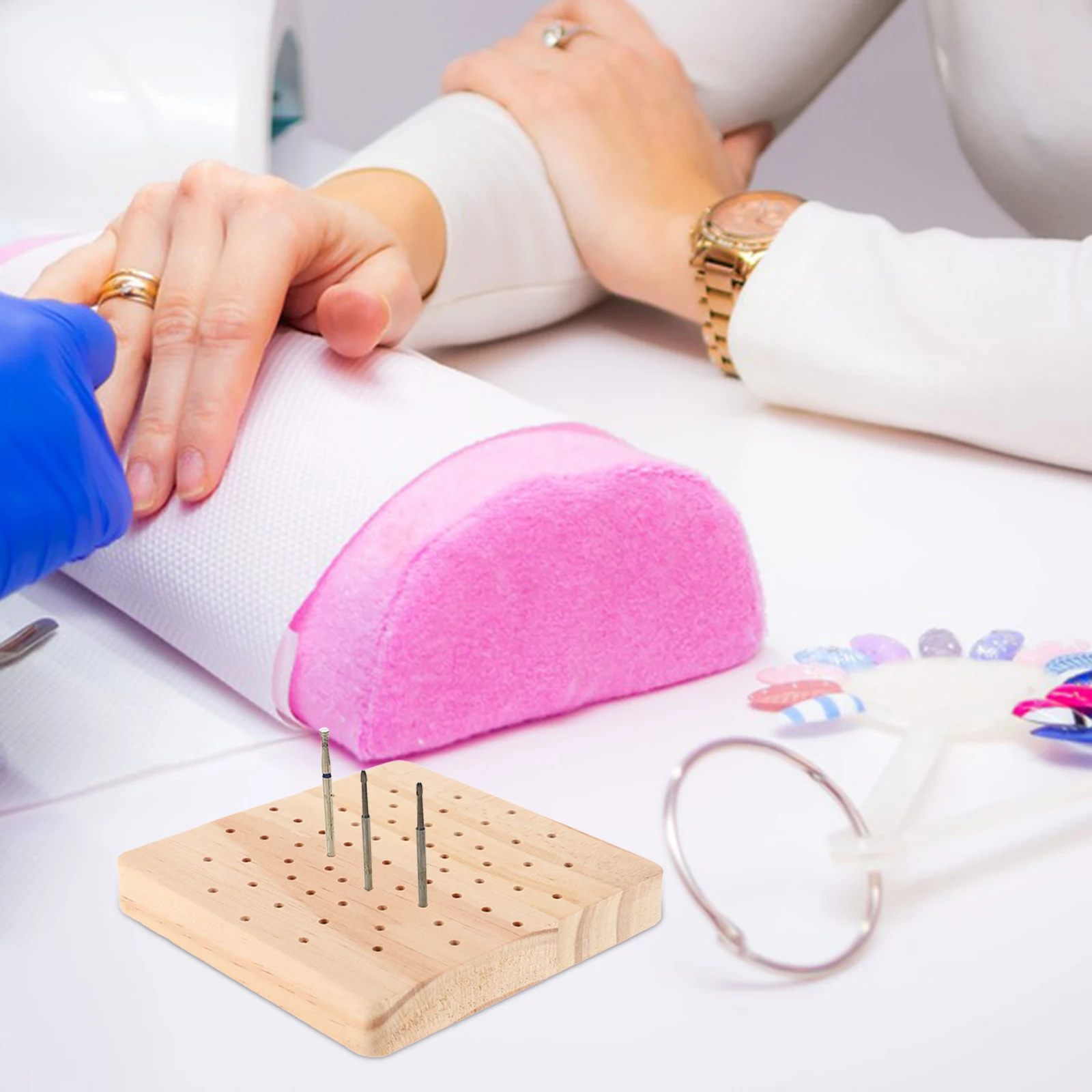 Nail Art Storage Box Drill Bit ganizer Tool Holder Rack Case Bits Container Wooden St Boxes for Nail Bits Compact Design 
Nail Art Storage Box Drill Bit ganizer Tool Holder Rack Case Bits Container Wooden St Boxes for Nail Bits Compact Design