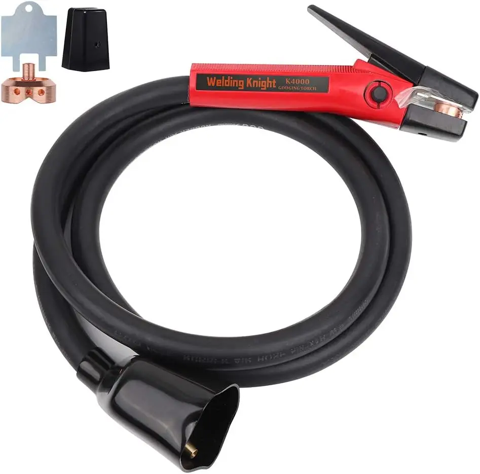 Heavy Duty 1000Amp Carbon Arc Gouging Torch with 7ft Cable, Red Handle for Industrial Welding
Heavy Duty 1000Amp Carbon Arc Gouging Torch with 7ft Cable, Red Handle for Industrial Welding