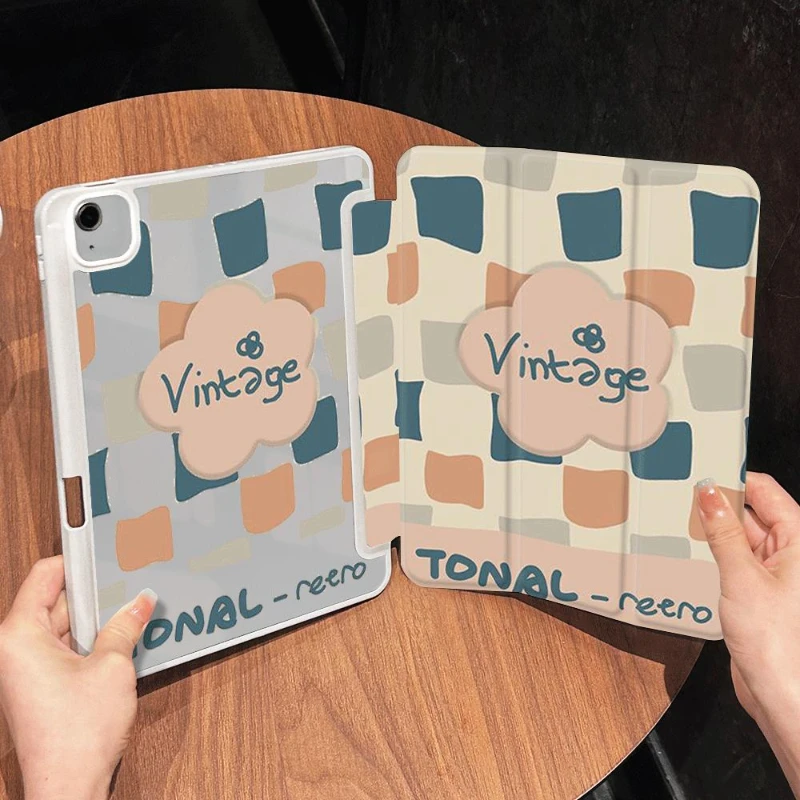 Smart PU Case for 2021 10.2 7/8/9 Generation IPad Air 5 Air 4 10.9 Pro 11 2nd 3rd 4th Ipad 5th 6th 9.7 Vintage Tonal Plaid Cover
Smart PU Case for 2021 10.2 7/8/9 Generation IPad Air 5 Air 4 10.9 Pro 11 2nd 3rd 4th Ipad 5th 6th 9.7 Vintage Tonal Plaid Cover
