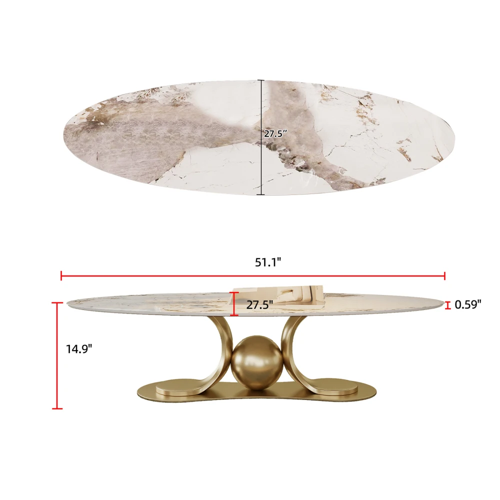 Gold Metal Coffee Table with Stainless Steel Pedestal and Faux Marble Top coffee table for living room
Gold Metal Coffee Table with Stainless Steel Pedestal and Faux Marble Top coffee table for living room