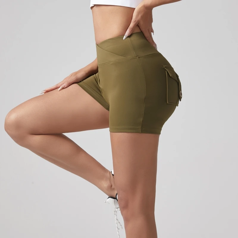 Women's High Waist Stretch Butt Lift Button Yoga Pants New Workwear Quick-Drying Running Fitness Shorts
Women's High Waist Stretch Butt Lift Button Yoga Pants New Workwear Quick-Drying Running Fitness Shorts