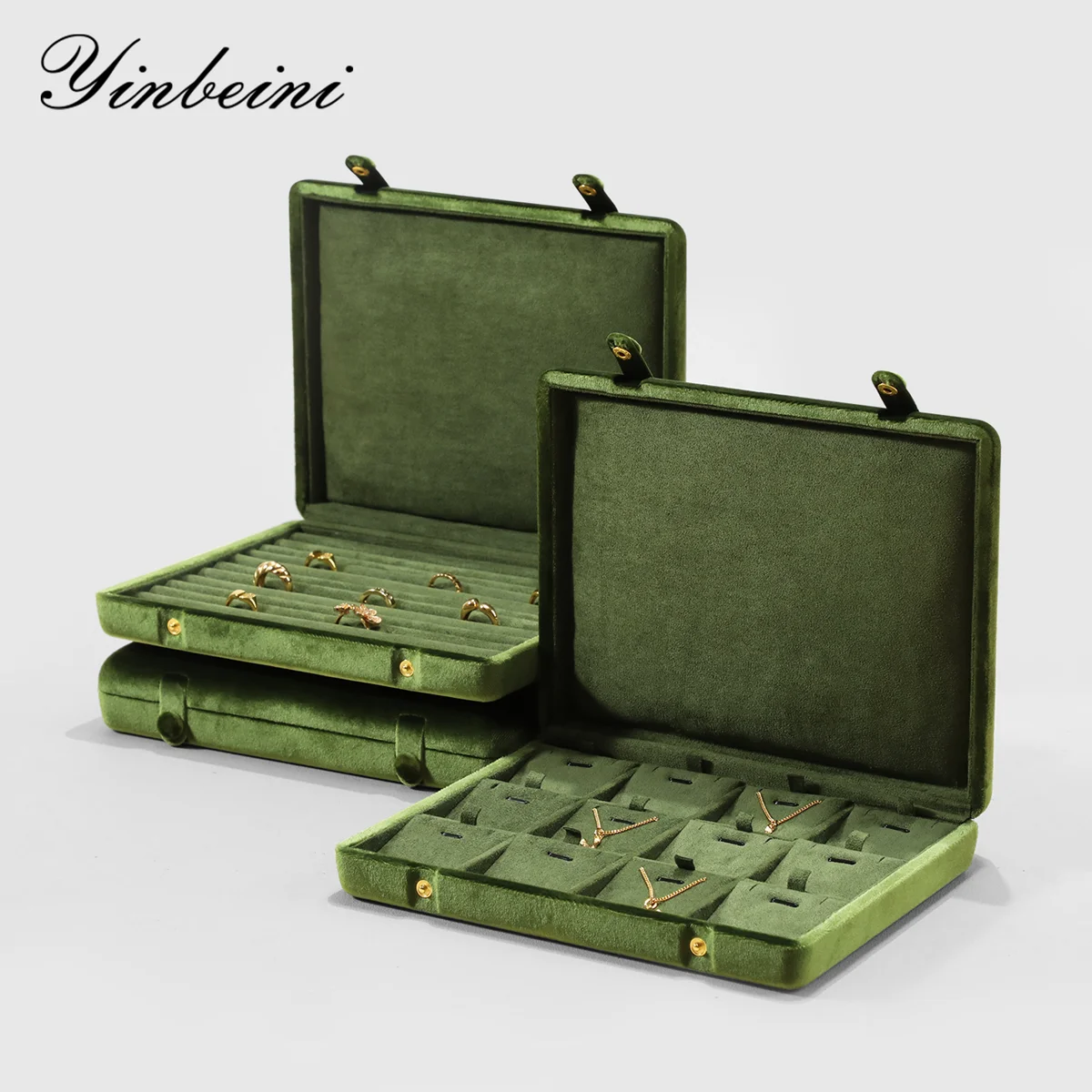 Yinbeini Высококачественный бархатный футляр для ювелирных изделий, кольцо, серьги, подвеска, ящик для хранения, большой ящик для хранения XB006
Yinbeini Высококачественный бархатный футляр для ювелирных изделий, кольцо, серьги, подвеска, ящик для хранения, большой ящик для хранения XB006