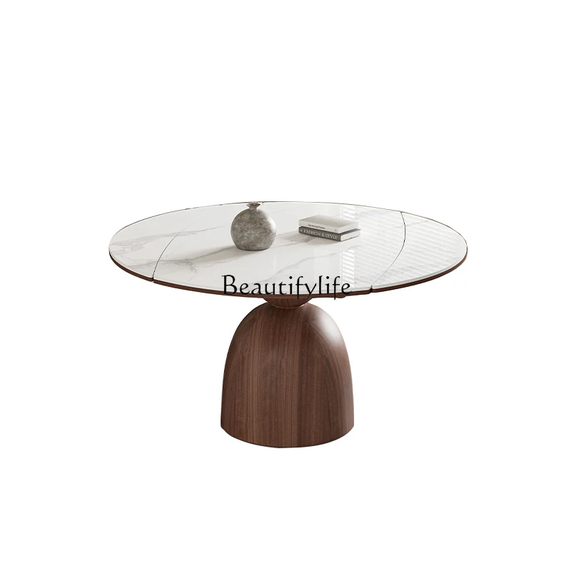 Modern medieval solid wood rock slab dining table Nordic small household
Modern medieval solid wood rock slab dining table Nordic small household