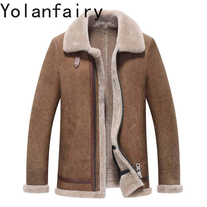 YOLANFAIRY Luxury 2025 Natural Wool Fur Coat Man Real Leather Jackets Men Warm Winter Genuine Sheepskin Leather Fur Jacket Coats
YOLANFAIRY Luxury 2025 Natural Wool Fur Coat Man Real Leather Jackets Men Warm Winter Genuine Sheepskin Leather Fur Jacket Coats