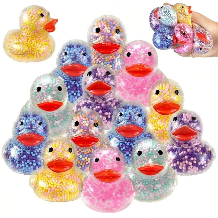 1/3/6/10pcs Soft Cute Duck Squeeze Toys - Stress Relief Ball, Adorable Duck Design, Squishable, Birthday Party Favors, Random Color
1/3/6/10pcs Soft Cute Duck Squeeze Toys - Stress Relief Ball, Adorable Duck Design, Squishable, Birthday Party Favors, Random Color