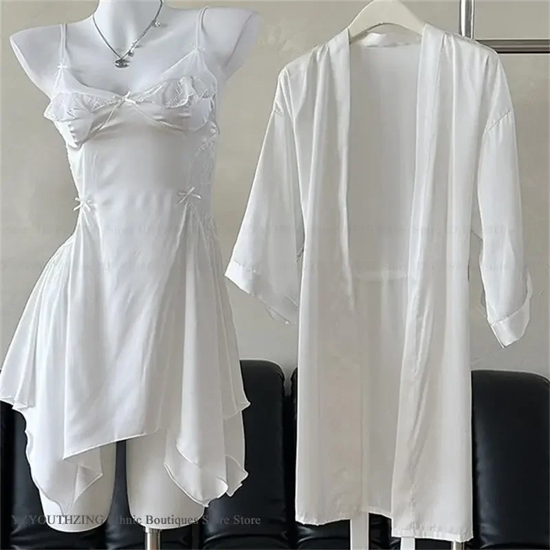 Bride Bridesmaid Wedding Robe Nightgown Set Spring Summer New Womens Sleepwear Nightdress Silky Satin Homewear Loungewear
Bride Bridesmaid Wedding Robe Nightgown Set Spring Summer New Womens Sleepwear Nightdress Silky Satin Homewear Loungewear