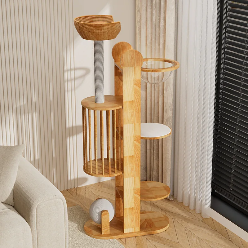 For homecat climbing frame high-rise small space-saving solid wood cat nest cat climbing frame
For homecat climbing frame high-rise small space-saving solid wood cat nest cat climbing frame