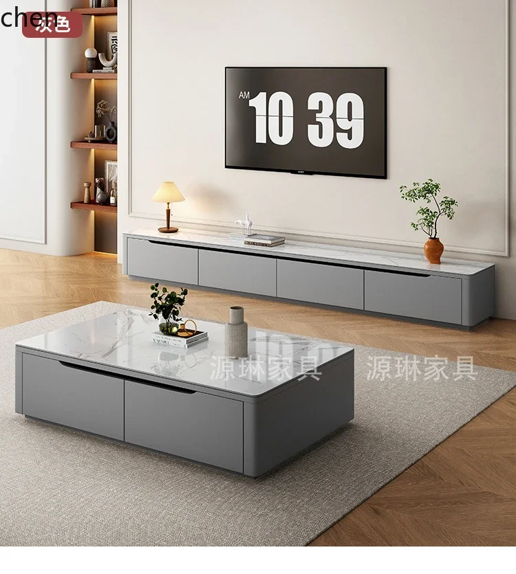 C6.15 all-solid wood rock slab coffee table TV cabinet combination simple floor storage coffee table
C6.15 all-solid wood rock slab coffee table TV cabinet combination simple floor storage coffee table