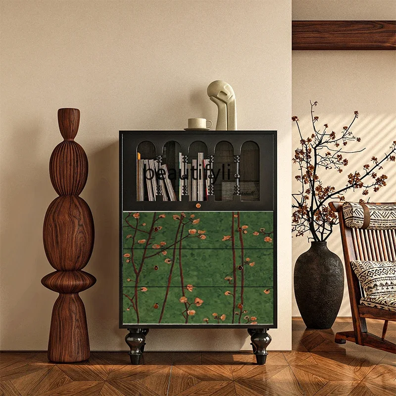 B6 Medieval solid wood tipping bucket cabinet, bookcase next to the sofa in the living room, wall storage decorative cabinet
B6 Medieval solid wood tipping bucket cabinet, bookcase next to the sofa in the living room, wall storage decorative cabinet