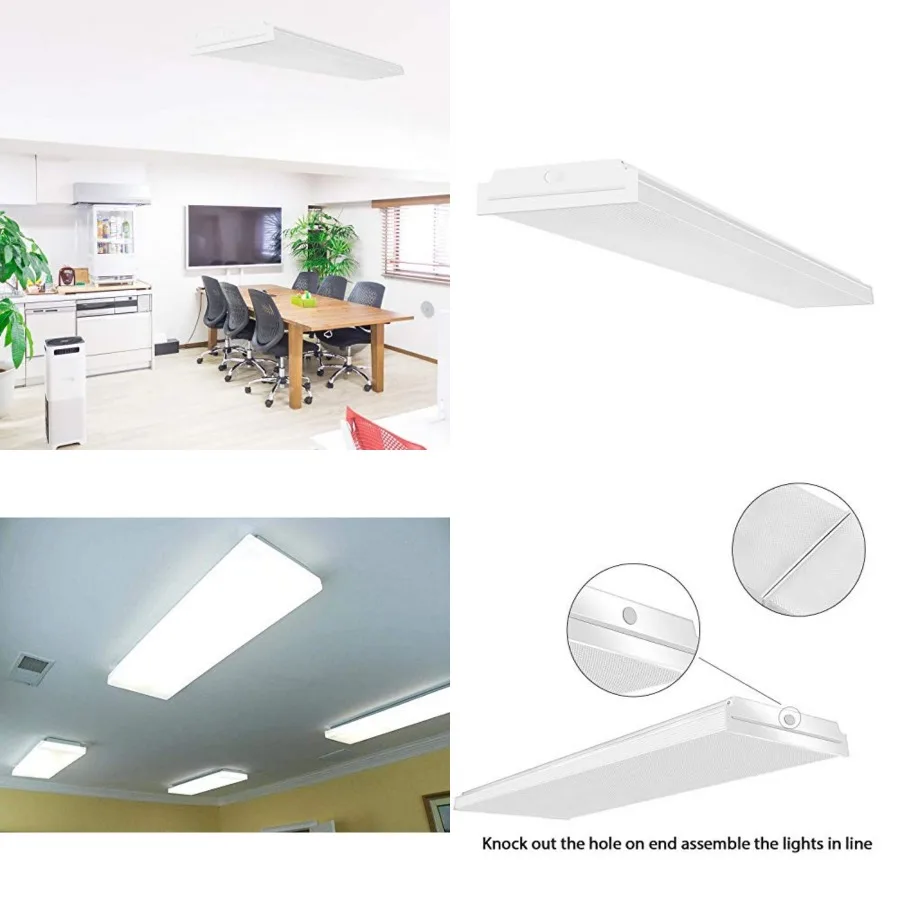 4Feet LED Wraparound Light 60W LED Office Lights, 7200lm, 4000K Neutral White, 4 Feet Flush Mount Wrap Shop Puff Ceiling Lighti
4Feet LED Wraparound Light 60W LED Office Lights, 7200lm, 4000K Neutral White, 4 Feet Flush Mount Wrap Shop Puff Ceiling Lighti