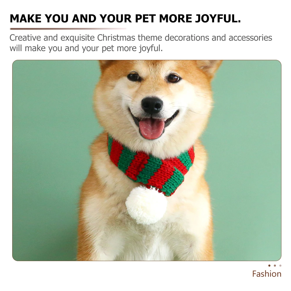Pet Christmas Scarf Holiday Dog Tie Decoration Clothes for Kittens Knitted Cat Clothing Miss
Pet Christmas Scarf Holiday Dog Tie Decoration Clothes for Kittens Knitted Cat Clothing Miss