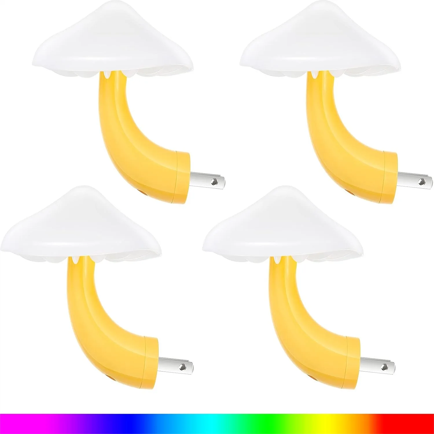 4 Pieces Mushroom Night Light LED Plug in Lamp 7 Color Magic Mini Shaped Light for Bedroom Nursery Corridor Decor
4 Pieces Mushroom Night Light LED Plug in Lamp 7 Color Magic Mini Shaped Light for Bedroom Nursery Corridor Decor