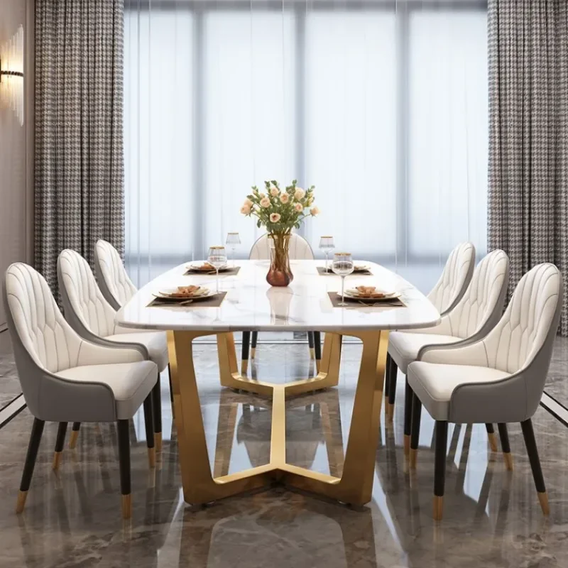 Wholesale Dining Room Furniture Sets Dining Table Set 6 Seater Marble Top Dining Table with Chair Home Furniture Minimalist
Wholesale Dining Room Furniture Sets Dining Table Set 6 Seater Marble Top Dining Table with Chair Home Furniture Minimalist