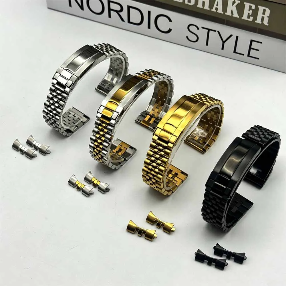 Jubilee Watchband For Sub GMT Yacht Daytona Log Watch Strap 20mm 22mm Men's Luxury watch chain Mod Parts Replacement Accessories
Jubilee Watchband For Sub GMT Yacht Daytona Log Watch Strap 20mm 22mm Men's Luxury watch chain Mod Parts Replacement Accessories