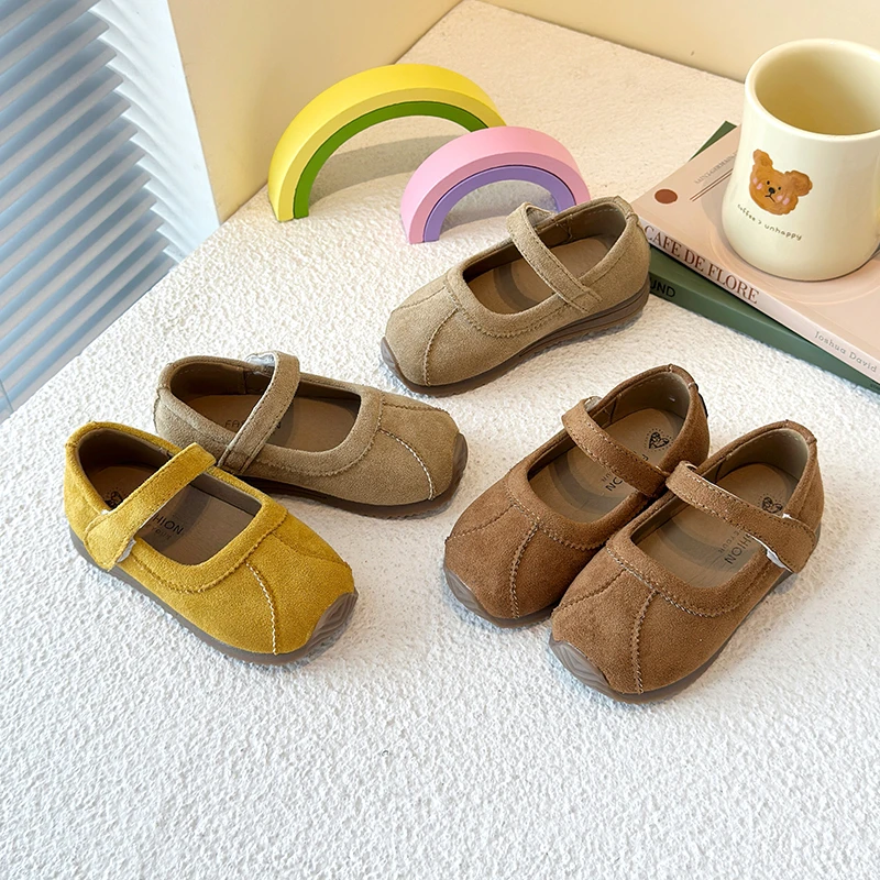 Shallow Single Shoes 2025 Spring Autumn Vintage Children's Nubuck Leather Shoes Causal Toddler Girls Princess Flats Size 21-30
Shallow Single Shoes 2025 Spring Autumn Vintage Children's Nubuck Leather Shoes Causal Toddler Girls Princess Flats Size 21-30