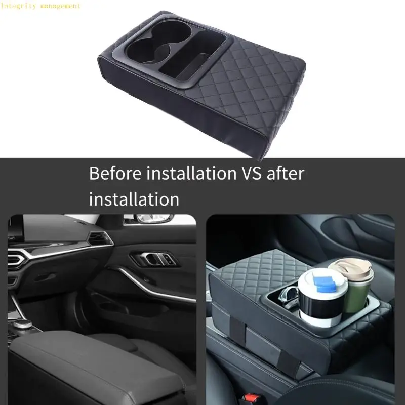 Leather Car Armrest Rise with Cup Holder Car Armrest Cushion Simple Installs for enhances Comfort & Convenient Storage
Leather Car Armrest Rise with Cup Holder Car Armrest Cushion Simple Installs for enhances Comfort & Convenient Storage