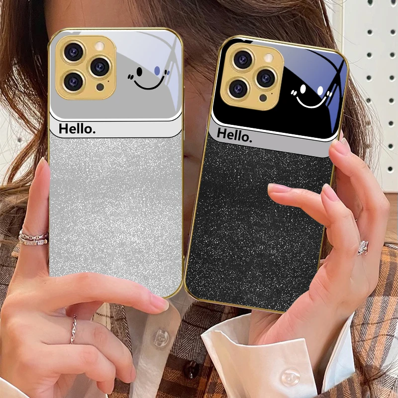 Simple silver frame blue For IPhone 16 Pro Max 15 P ro 14 13 Plus 12 Mini 11Pro Max XS Max XR Golden tempered glass phone case
Simple silver frame blue For IPhone 16 Pro Max 15 P ro 14 13 Plus 12 Mini 11Pro Max XS Max XR Golden tempered glass phone case