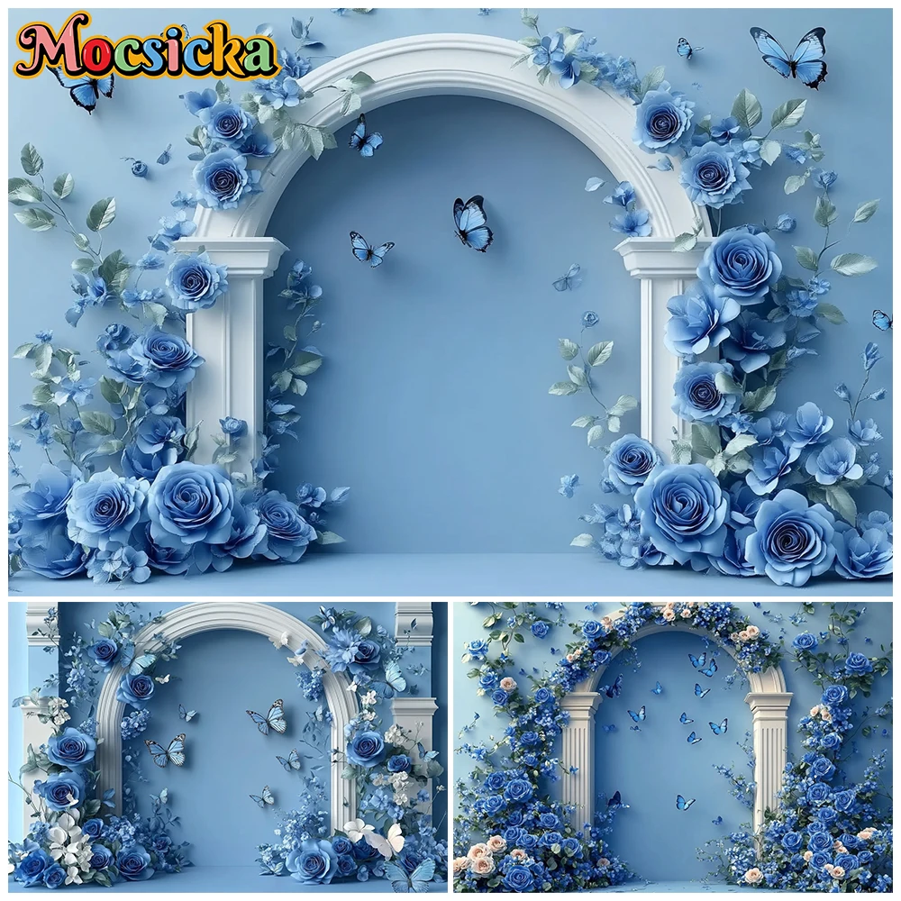 Mocsicka Wedding Photography Wall Background Photo Studio Blue Flower Butterfly Door Decor Portrait Backdrop Mother's Day Banner
Mocsicka Wedding Photography Wall Background Photo Studio Blue Flower Butterfly Door Decor Portrait Backdrop Mother's Day Banner