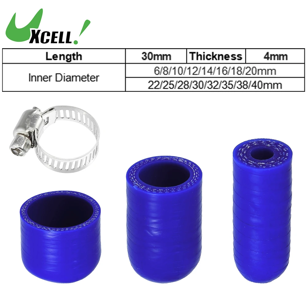 UXCELL 1 Set 30mm Length 6mm-40mm ID Blue Car Silicone Rubber Hose End Cap with Clamps Silicone Reinforced Blanking Cap
UXCELL 1 Set 30mm Length 6mm-40mm ID Blue Car Silicone Rubber Hose End Cap with Clamps Silicone Reinforced Blanking Cap
