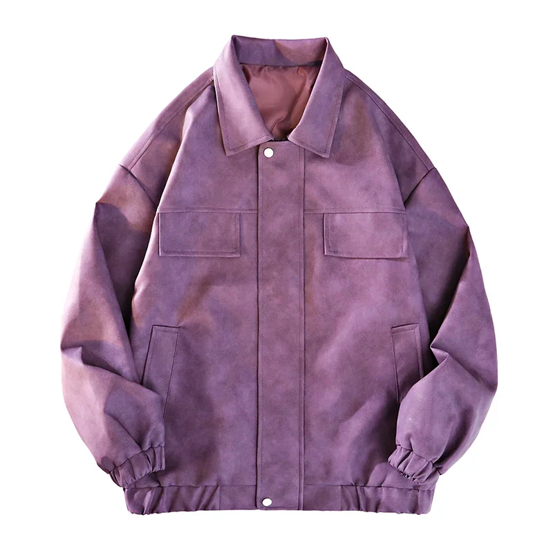 Coat Men's Spring and Autumn Spring Boys Loose Casual Sports Jacket Men's Couple Vintage Leather Jacket
Coat Men's Spring and Autumn Spring Boys Loose Casual Sports Jacket Men's Couple Vintage Leather Jacket