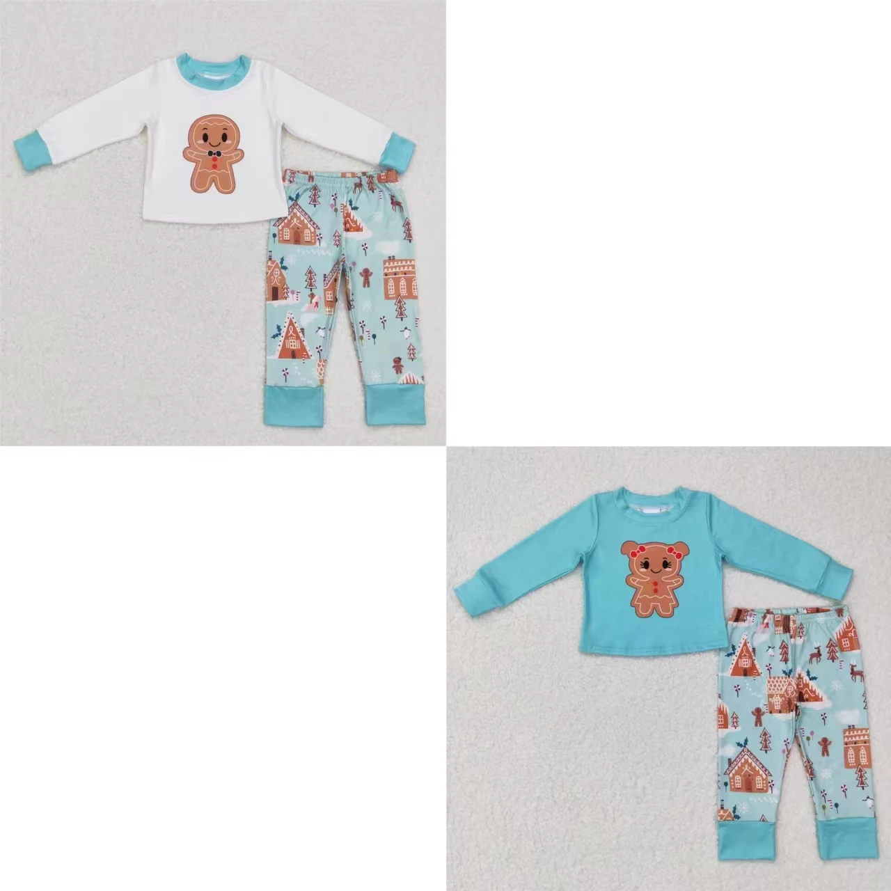 Wholesale Matching Baby Boy Girl Long Sleeves Gingerbread Shirt Children Outfit Pants Holiday Clothes Toddler Kids Christmas Set
Wholesale Matching Baby Boy Girl Long Sleeves Gingerbread Shirt Children Outfit Pants Holiday Clothes Toddler Kids Christmas Set