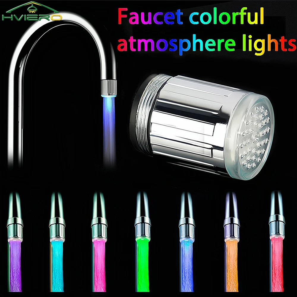 1/2/4/8X 7Color Water Faucet Streamer Lamp Light-up LED Change Temperature Sensor Glow Shower Kitchen Bathroom Nozzles Head Bulb
1/2/4/8X 7Color Water Faucet Streamer Lamp Light-up LED Change Temperature Sensor Glow Shower Kitchen Bathroom Nozzles Head Bulb