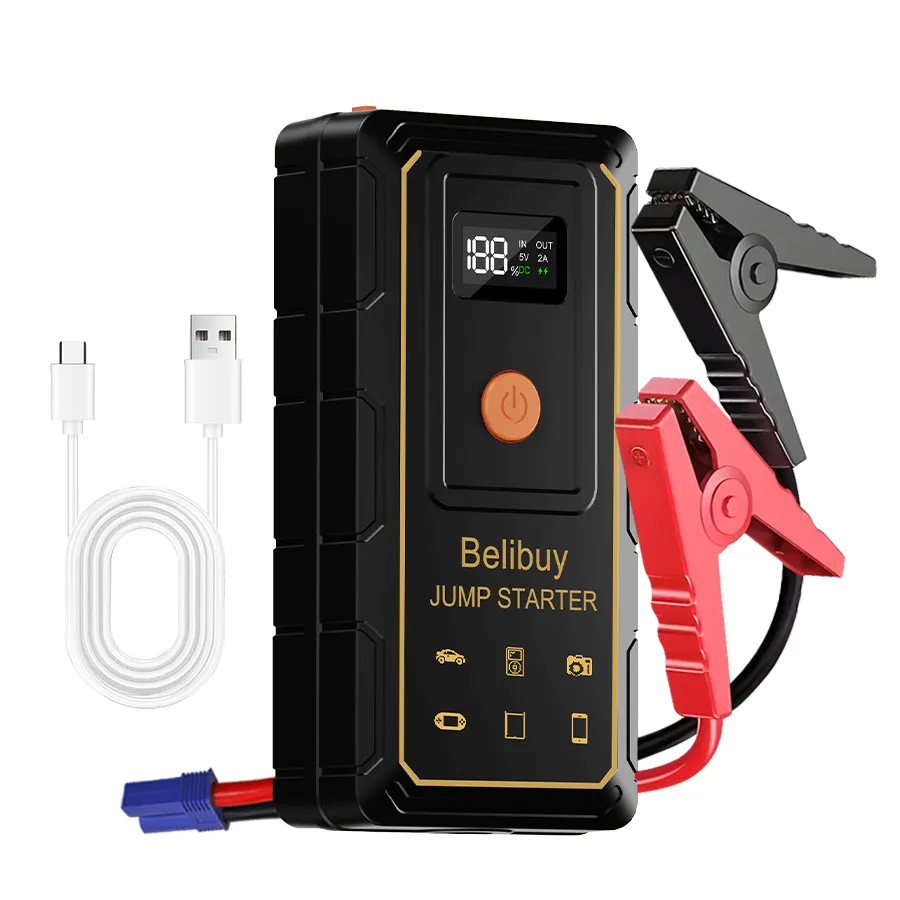Ultra-Compact Portable Jump Starter - Intelligent Emergency Car Battery Charger with LED Light, Designed for Outdoor Use
Ultra-Compact Portable Jump Starter - Intelligent Emergency Car Battery Charger with LED Light, Designed for Outdoor Use