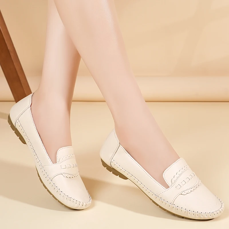 Women's Hand-Stitched Moccasin Loafers, Scalloped Penny Slip-On Comfort Walking Shoes, Non-Slip Casual Daily Flats
Women's Hand-Stitched Moccasin Loafers, Scalloped Penny Slip-On Comfort Walking Shoes, Non-Slip Casual Daily Flats