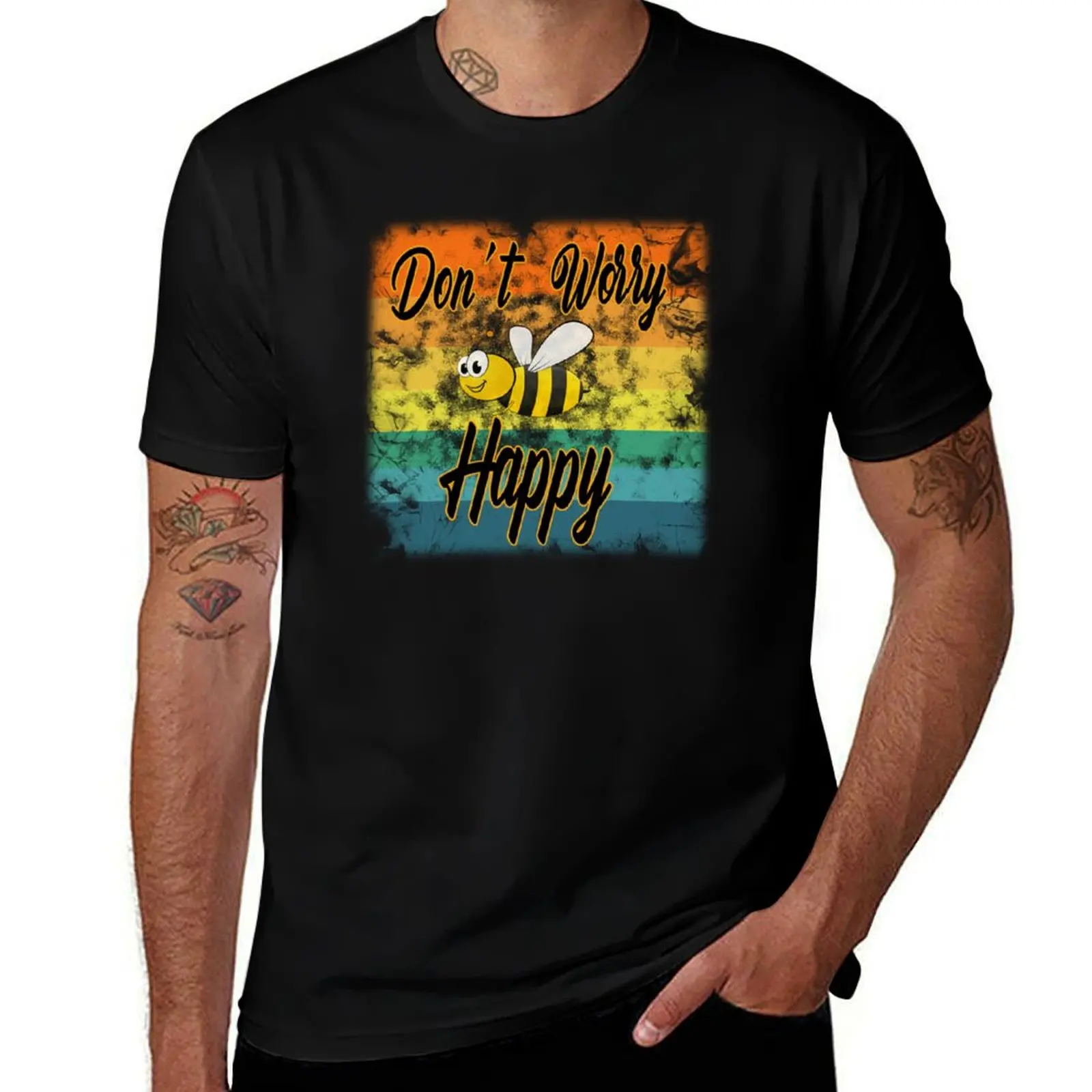 Don 't worry bee happy T-Shirt t shirts for man cotton soft men t shirt cotton 100% t shirt man casual T-shirt
Don 't worry bee happy T-Shirt t shirts for man cotton soft men t shirt cotton 100% t shirt man casual T-shirt