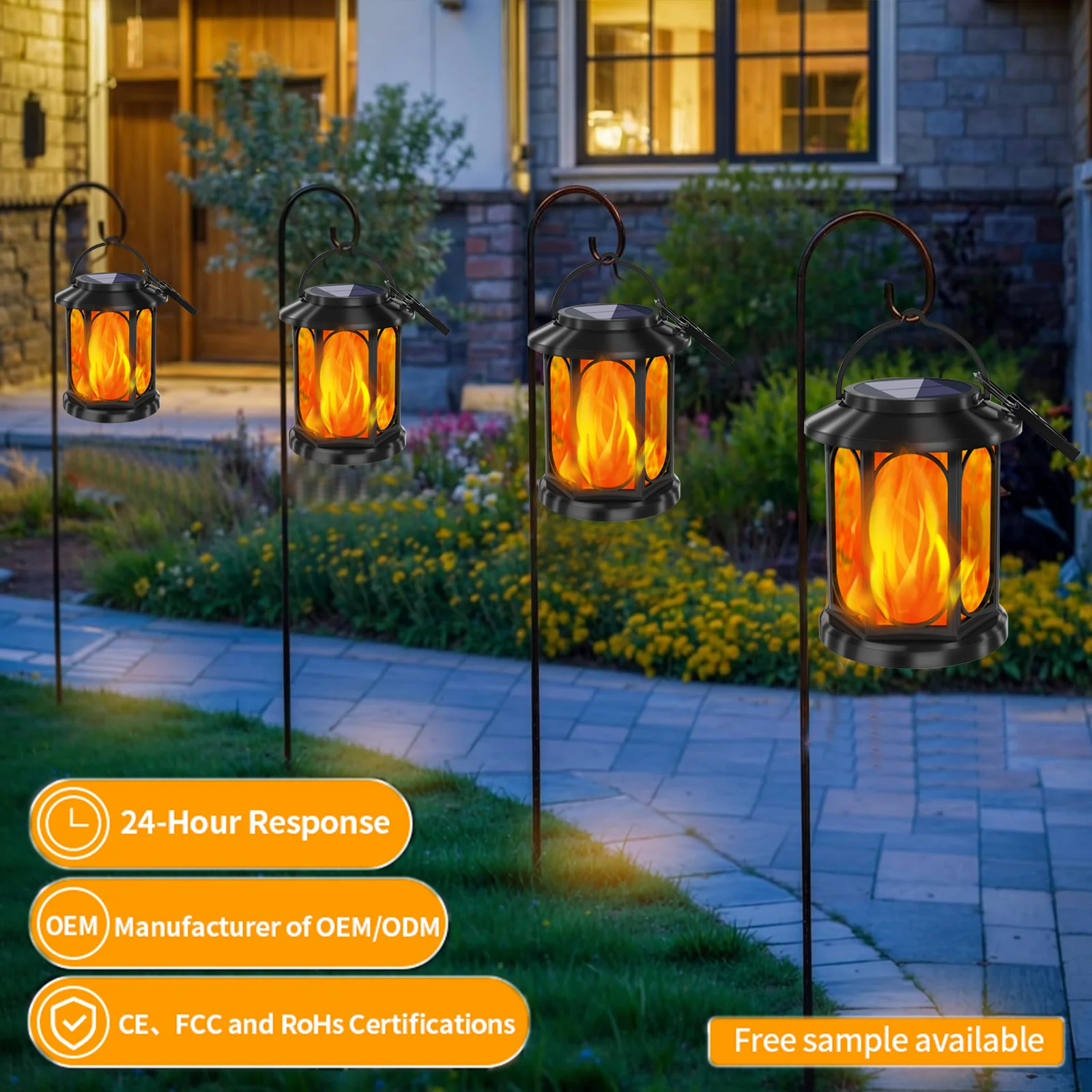 2 Pack IP65 Waterproof Outdoor Solar Column Lights LED Garden Landscape Decoration with Oval Palace Lamp Design
2 Pack IP65 Waterproof Outdoor Solar Column Lights LED Garden Landscape Decoration with Oval Palace Lamp Design