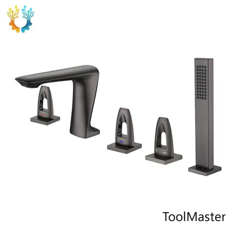 【2026】Bathtub Faucet Widespread Tub Sink Mixer Tap Brushed Gold Brass Basin Faucet Bath Shower Faucet With Hand Shower Head 5PCS
【2026】Bathtub Faucet Widespread Tub Sink Mixer Tap Brushed Gold Brass Basin Faucet Bath Shower Faucet With Hand Shower Head 5PCS
