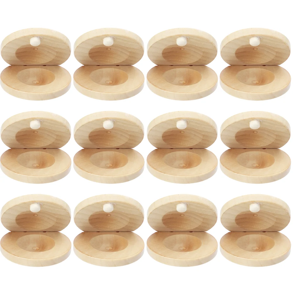 12 Pcs Kids Musical Instruments Wooden Castanets for Children Small Finger Rhythm
12 Pcs Kids Musical Instruments Wooden Castanets for Children Small Finger Rhythm