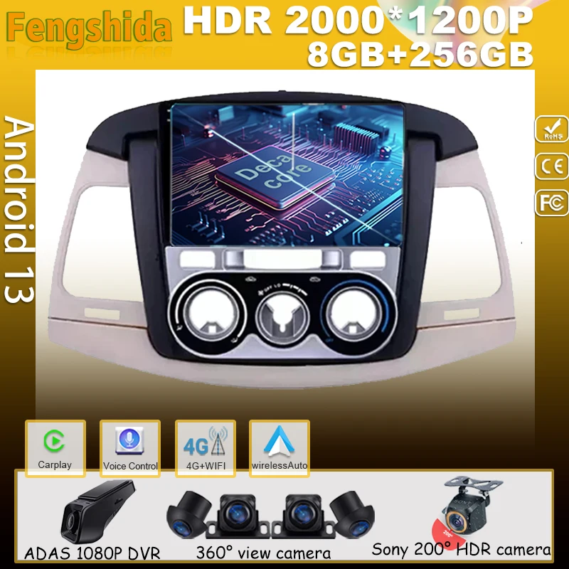 Auto Radio Android For Toyota Innova 2007-2011 Navigation Video Car Multimedia Player Screen Head Unit High-performance Stereo
Auto Radio Android For Toyota Innova 2007-2011 Navigation Video Car Multimedia Player Screen Head Unit High-performance Stereo