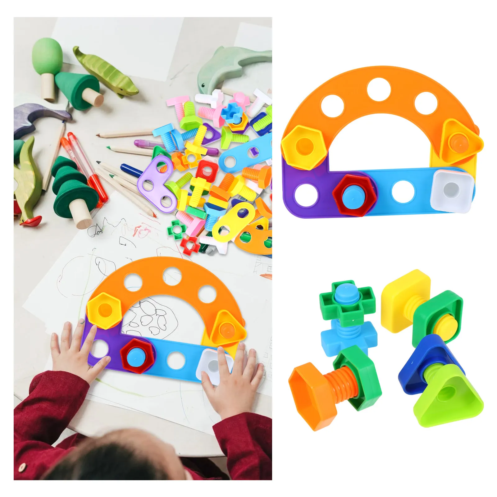 1Pack Screw Set Colorful Plastic Screw Matching Educational Play for Kids Motor Skills Development
1Pack Screw Set Colorful Plastic Screw Matching Educational Play for Kids Motor Skills Development