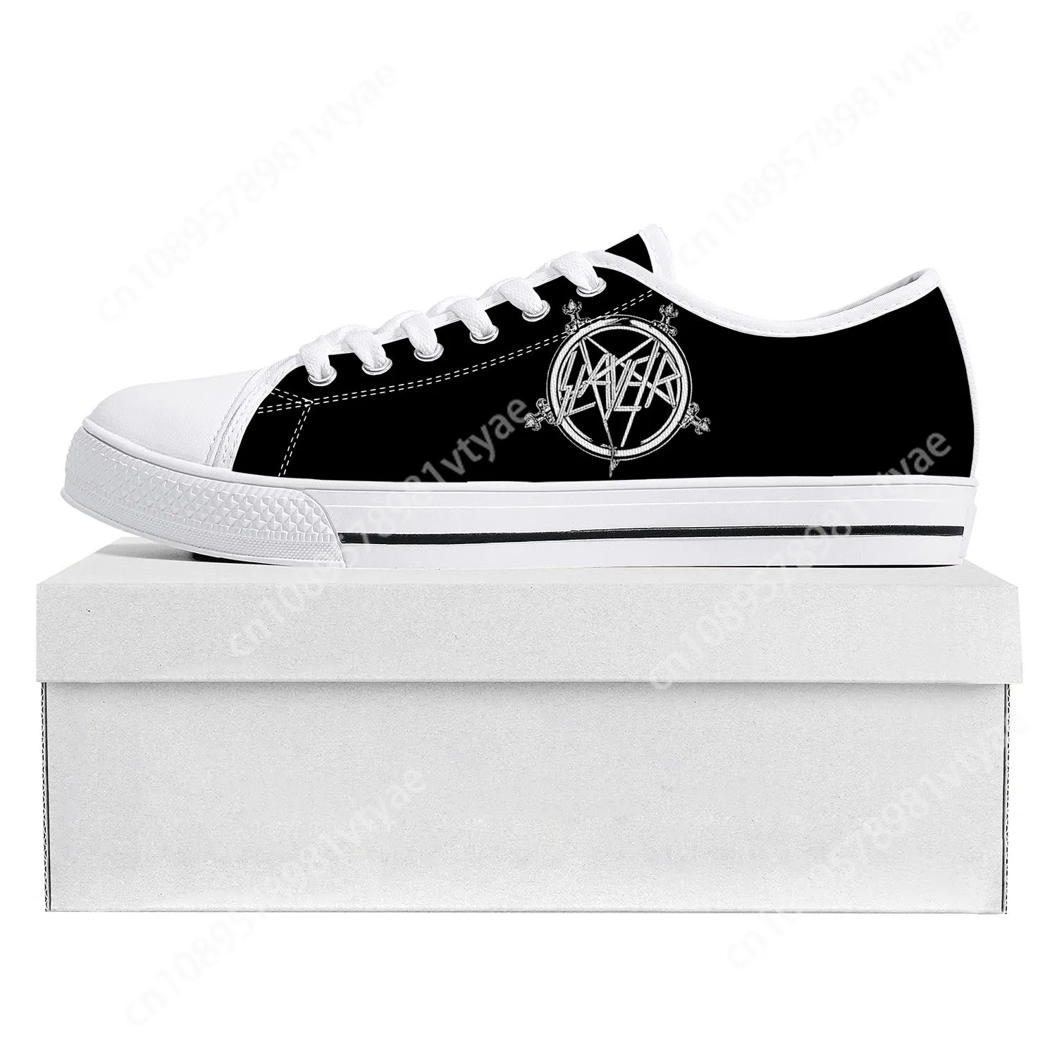 Slayer Heavy Metal Rock Band Low Top High Quality Sneakers Mens Womens Teenager Canvas Sneaker Casual Couple Shoe Custom Shoe
Slayer Heavy Metal Rock Band Low Top High Quality Sneakers Mens Womens Teenager Canvas Sneaker Casual Couple Shoe Custom Shoe