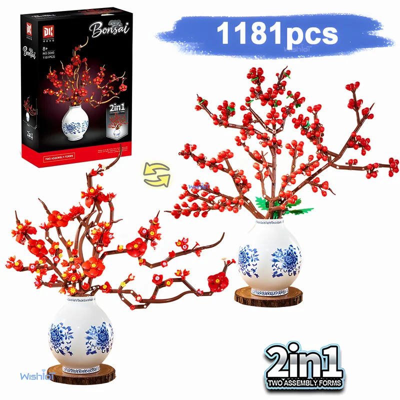 3040 Цветок сливы + Холли 2-в-1 1181 шт. Строительный блок Сочные растения в горшке Букет с вазой Строительные Briques DIY Игрушка
3040 Цветок сливы + Холли 2-в-1 1181 шт. Строительный блок Сочные растения в горшке Букет с вазой Строительные Briques DIY Игрушка