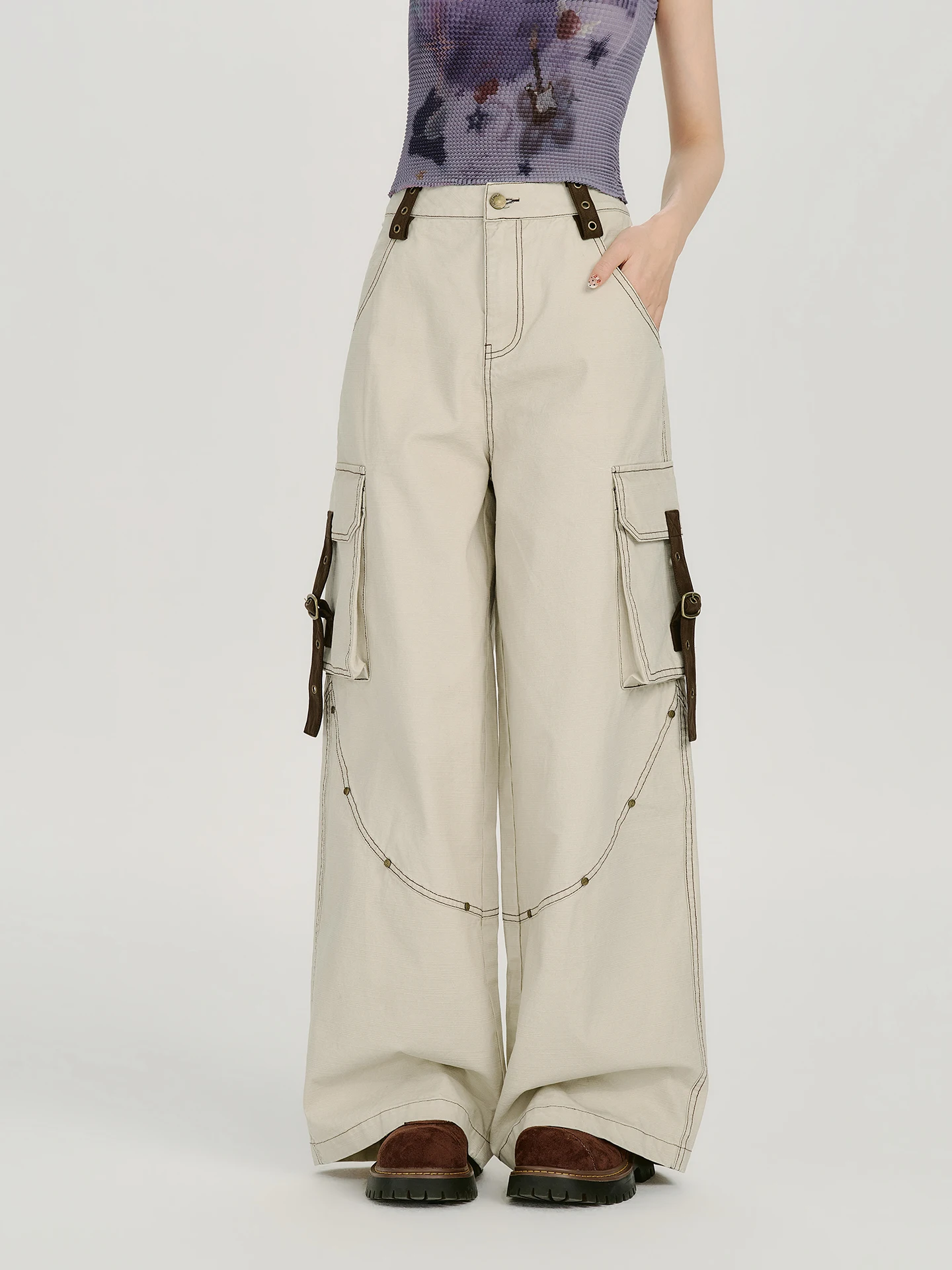 Girlyhalo American Retro High Street Workwear Casual Pants Women's New 2026 High Waist Wide Leg Straight Long Trousers
Girlyhalo American Retro High Street Workwear Casual Pants Women's New 2026 High Waist Wide Leg Straight Long Trousers