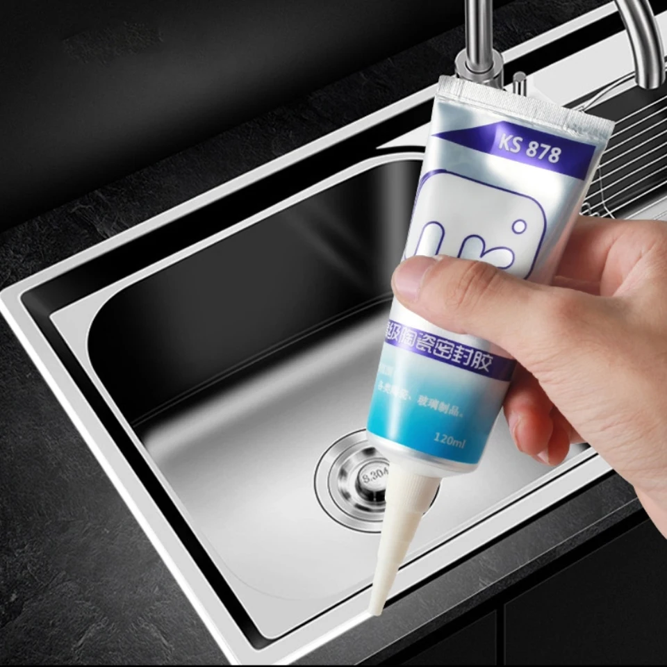 120ML Safe High Strength Silicone Sealant White Water-Resistant Adhesive for Interior and Exterior Use Home Kitchen Bathroom
120ML Safe High Strength Silicone Sealant White Water-Resistant Adhesive for Interior and Exterior Use Home Kitchen Bathroom