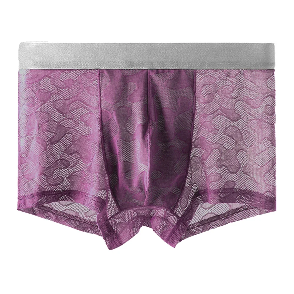 Men Mesh Hollow Breathable Sexy Lingerie Quick Dry Boxer Shorts Men's Panties Loose Underwear Flat Corner Trunks Men's Clothing
Men Mesh Hollow Breathable Sexy Lingerie Quick Dry Boxer Shorts Men's Panties Loose Underwear Flat Corner Trunks Men's Clothing